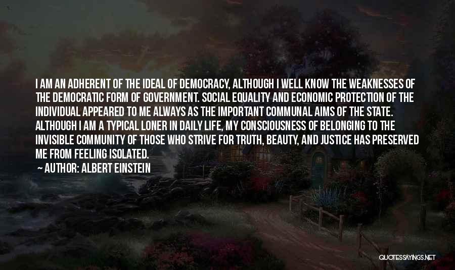 Adherent Quotes By Albert Einstein
