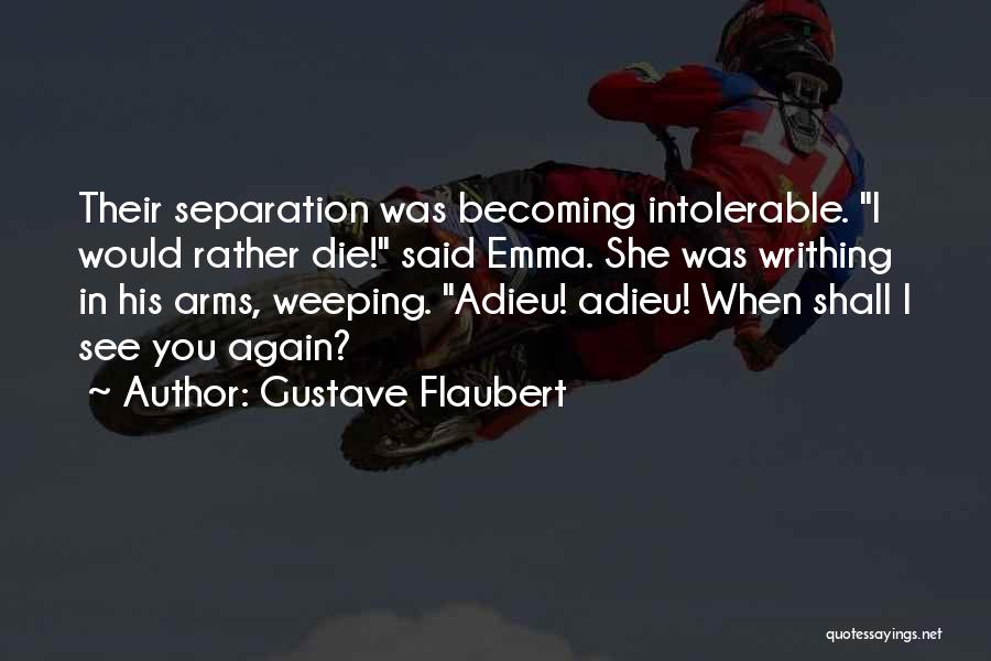 Adieu Quotes By Gustave Flaubert