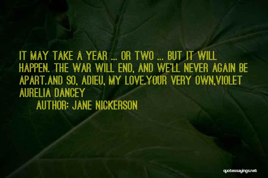 Adieu Quotes By Jane Nickerson