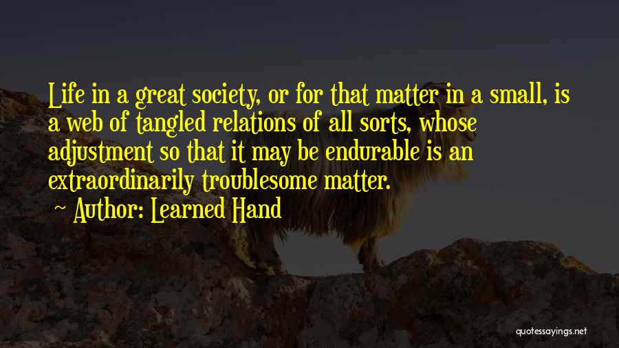 Adjustment Quotes By Learned Hand