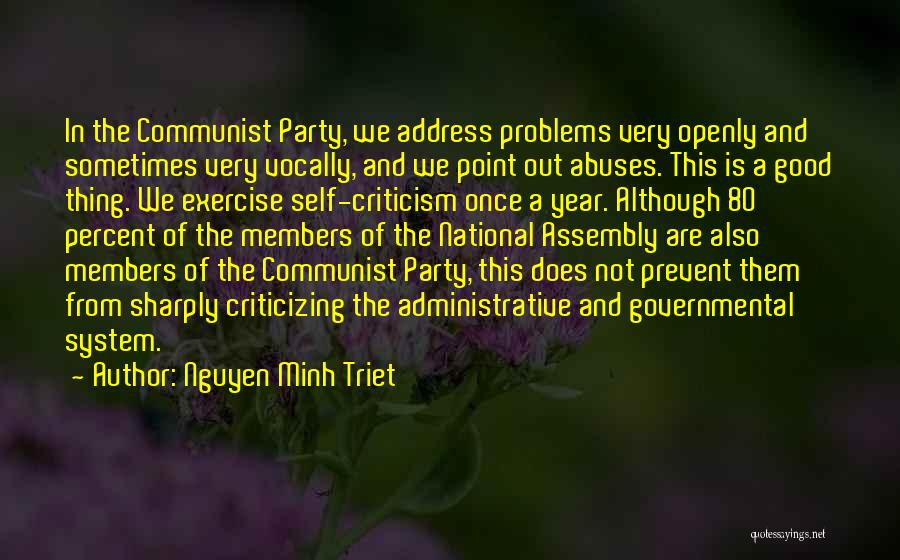 Administrative Quotes By Nguyen Minh Triet