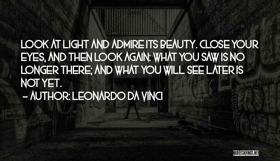 Admire Your Beauty Quotes By Leonardo Da Vinci