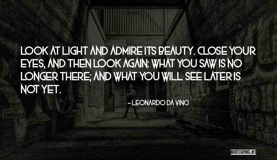 Admire Your Beauty Quotes By Leonardo Da Vinci