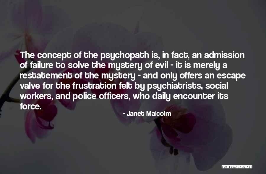 Admission Of Failure Quotes By Janet Malcolm Admission Of Failure Quotes By Janet Malcolm