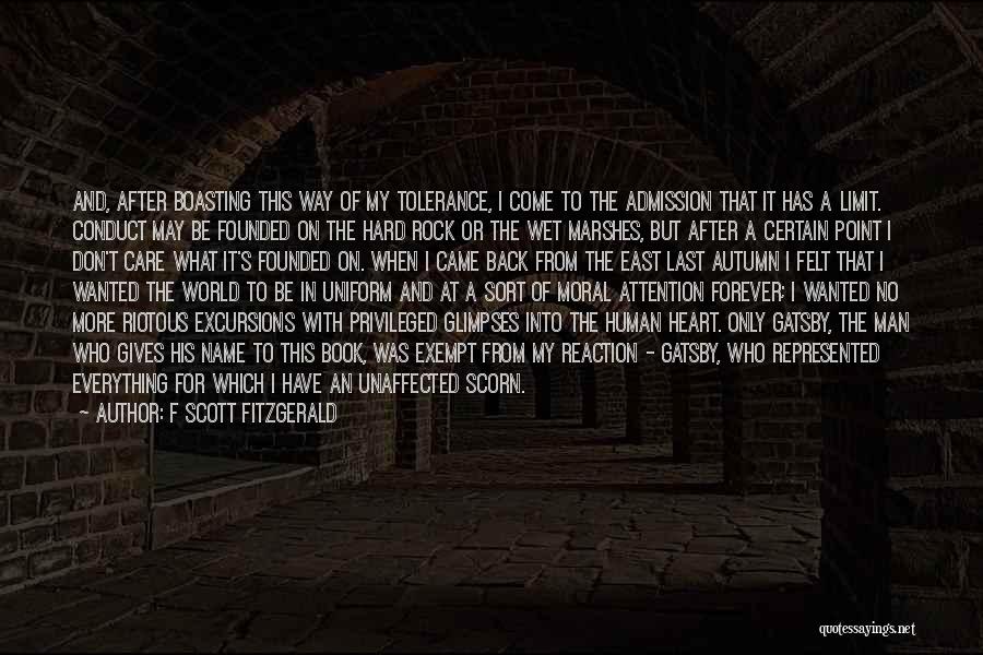 Admission Quotes By F Scott Fitzgerald