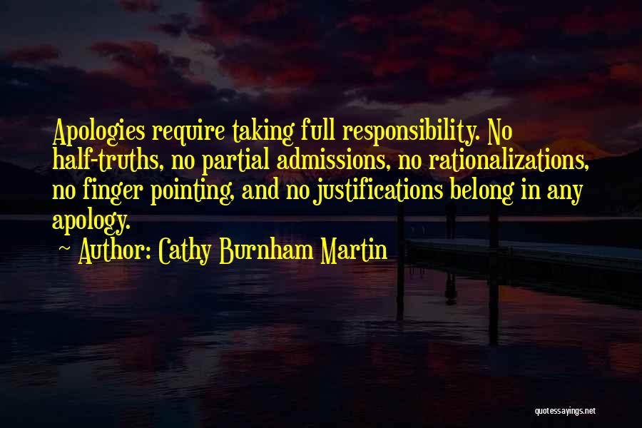 Admissions Quotes By Cathy Burnham Martin