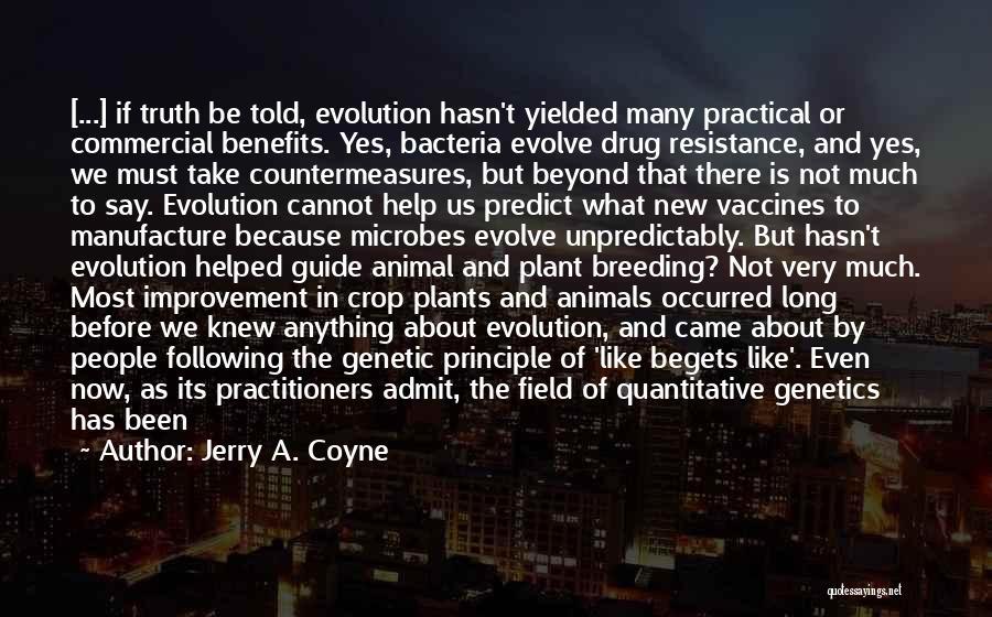 Admit Quotes By Jerry A. Coyne