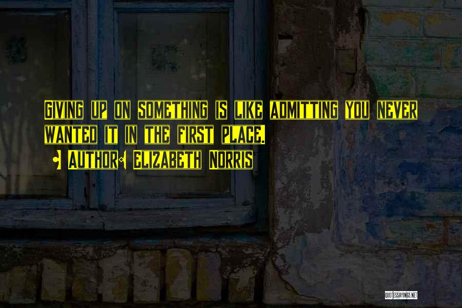 Admitting You Like Someone Quotes By Elizabeth Norris