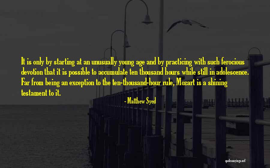 Adolescence Age Quotes By Matthew Syed Adolescence Age Quotes By Matthew Syed