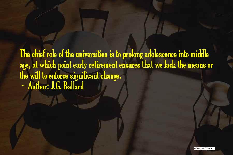 Adolescence Quotes By J.G. Ballard