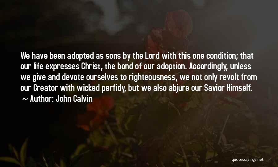 Adopted Son Quotes By John Calvin