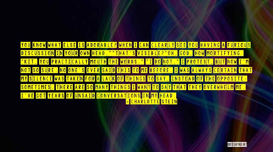 Adorable Quotes By Charlotte Stein Adorable Quotes By Charlotte Stein