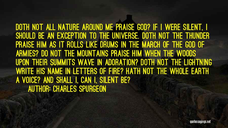 Adoration Of God Quotes By Charles Spurgeon