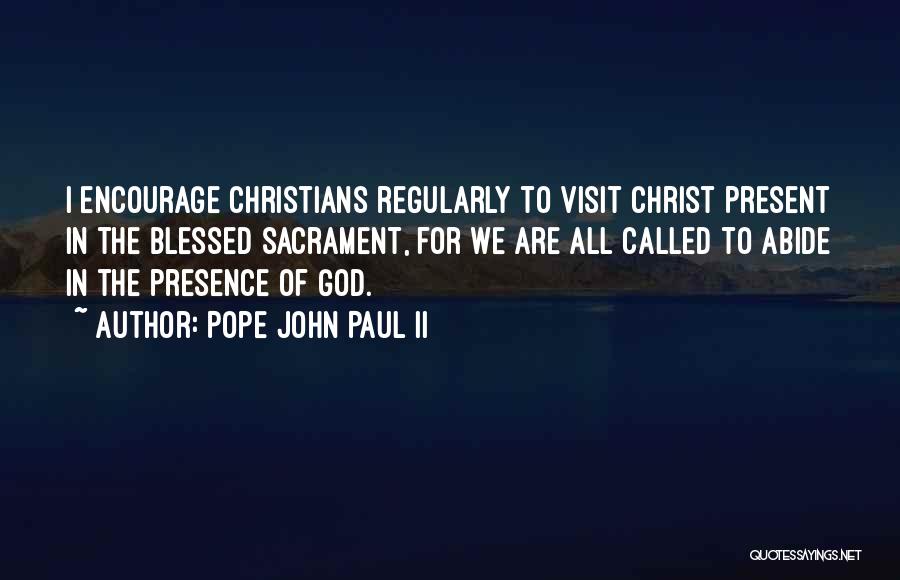 Adoration Of God Quotes By Pope John Paul II