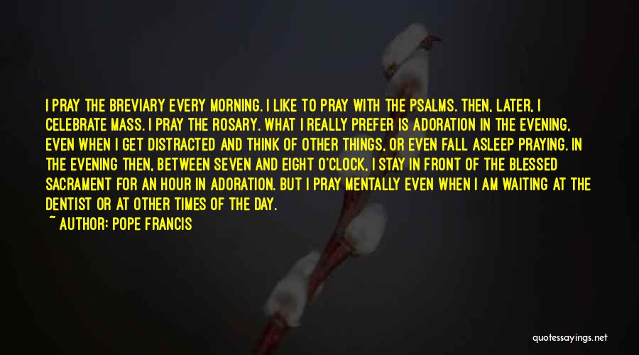 Adoration Quotes By Pope Francis