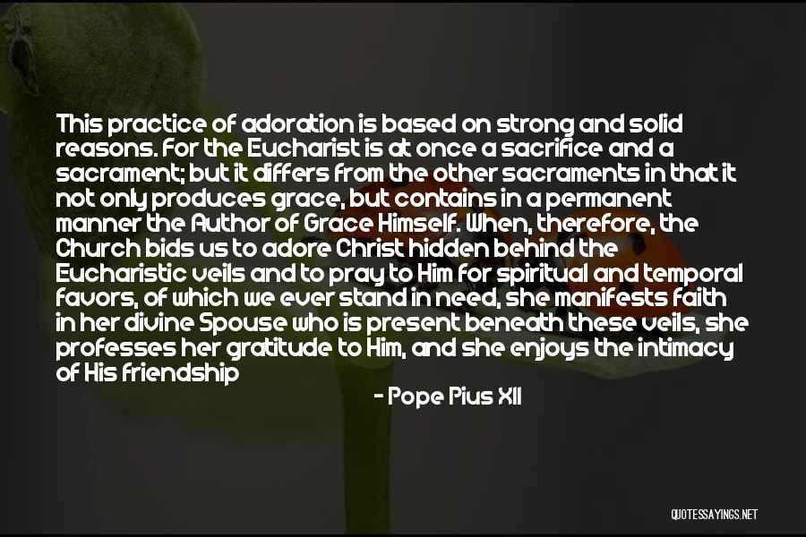 Adore Her Quotes By Pope Pius XII