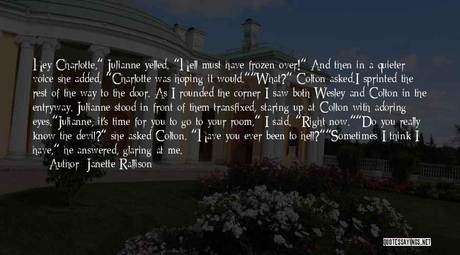 Adoring You Quotes By Janette Rallison