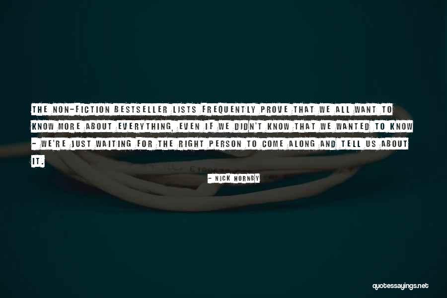 Adormecido Sinonimo Quotes By Nick Hornby Adormecido Sinonimo Quotes By Nick Hornby