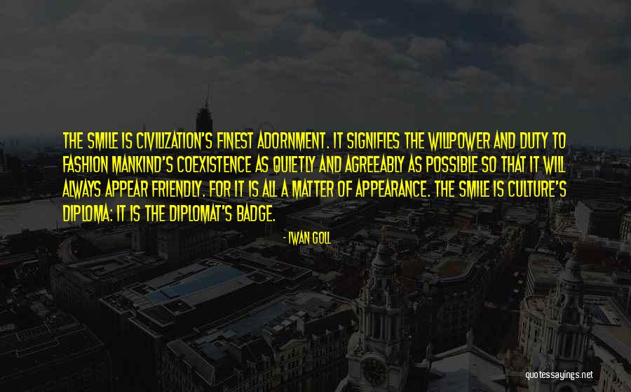 Adornment In Fashion Quotes By Iwan Goll