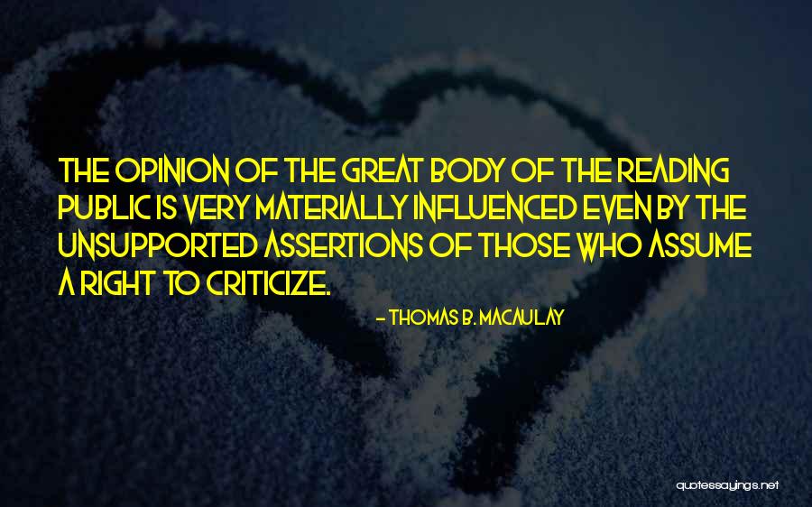 Adriaansen Beenhouwer Quotes By Thomas B. Macaulay Adriaansen Beenhouwer Quotes By Thomas B. Macaulay