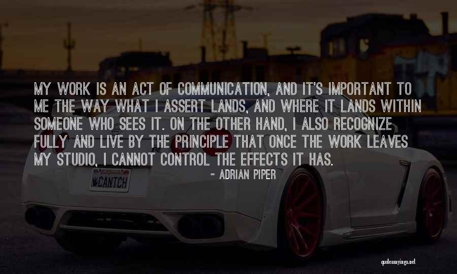 Adrian Piper Quotes 1089403