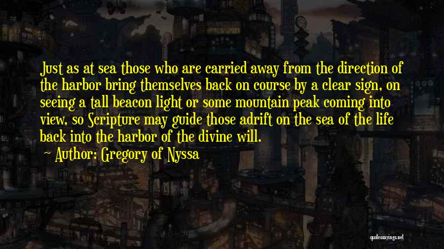 Adrift At Sea Quotes By Gregory Of Nyssa