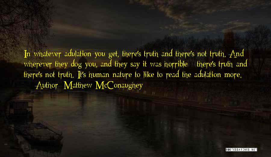 Adulation Quotes By Matthew McConaughey