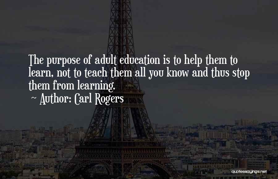 Adult Learning Quotes By Carl Rogers