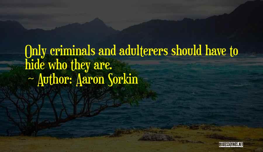 Adulterers Quotes By Aaron Sorkin