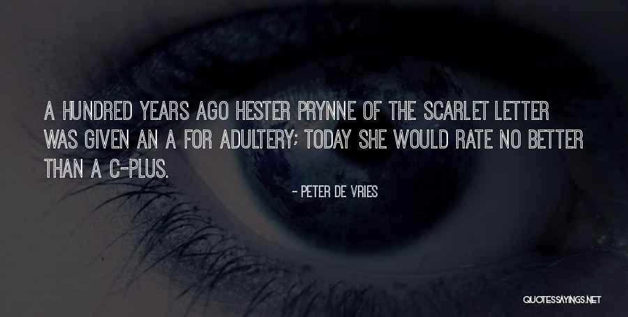 Adultery Quotes By Peter De Vries