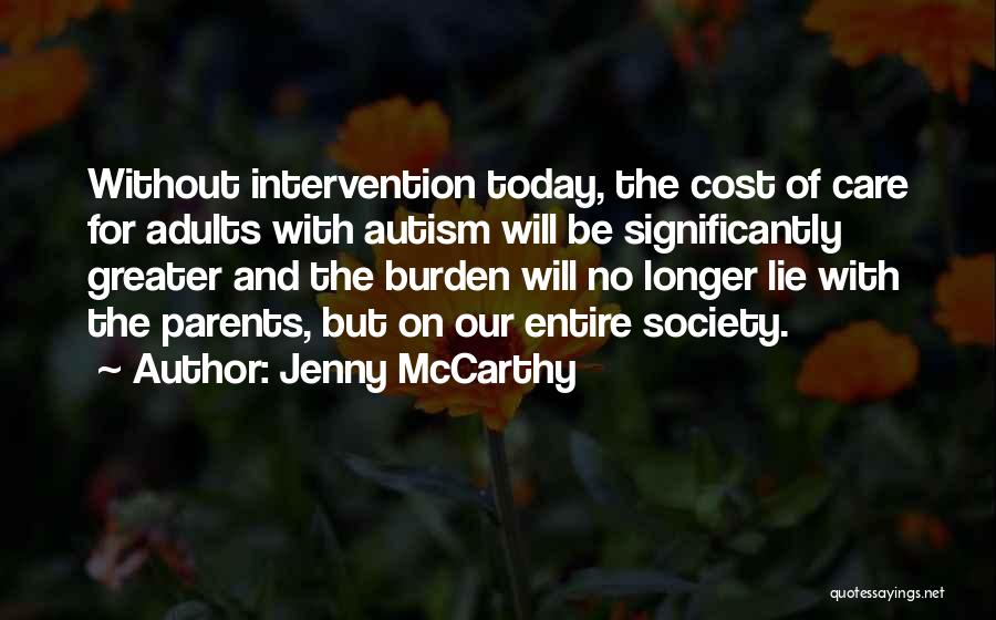 Adults With Autism Quotes By Jenny McCarthy