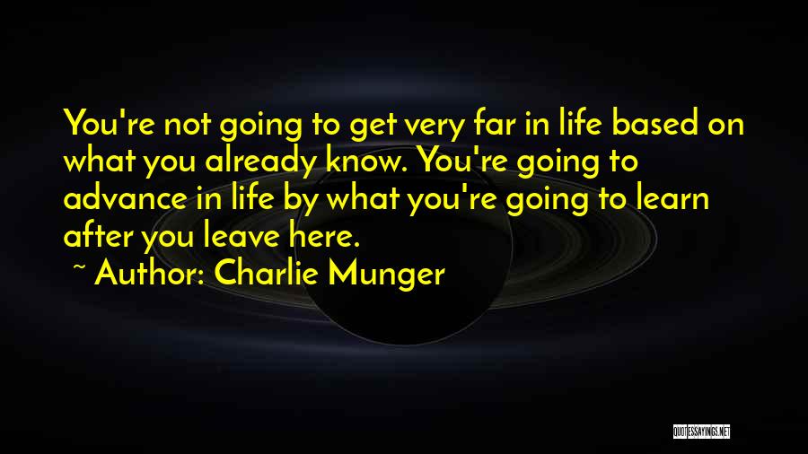 Advance Quotes By Charlie Munger