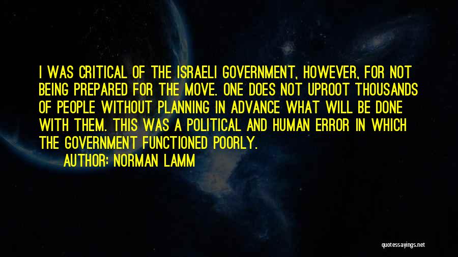 Advance Quotes By Norman Lamm