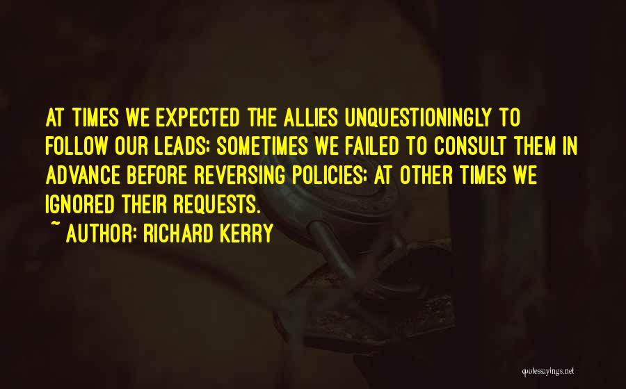 Advance Quotes By Richard Kerry
