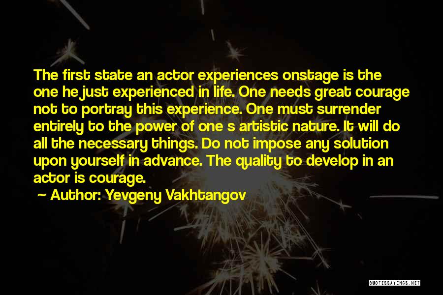 Advance Quotes By Yevgeny Vakhtangov