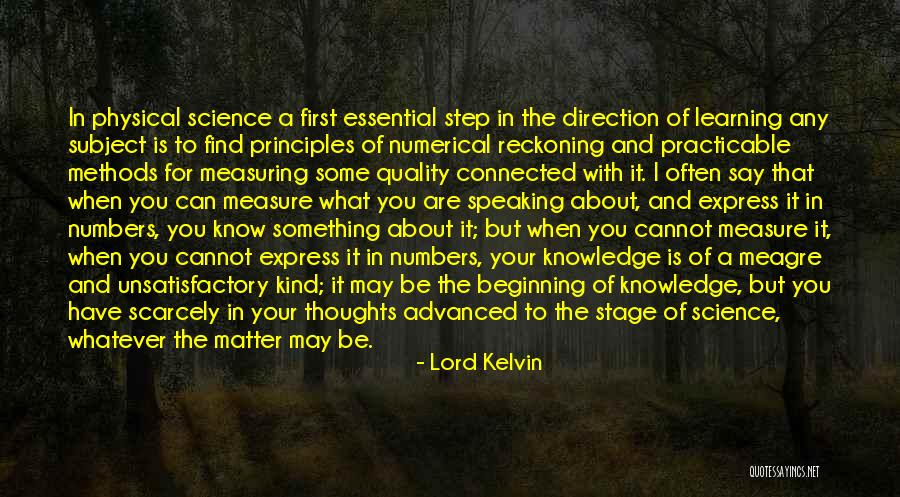 Advanced Science Quotes By Lord Kelvin Advanced Science Quotes By Lord Kelvin