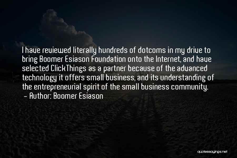 Advanced Technology Quotes By Boomer Esiason