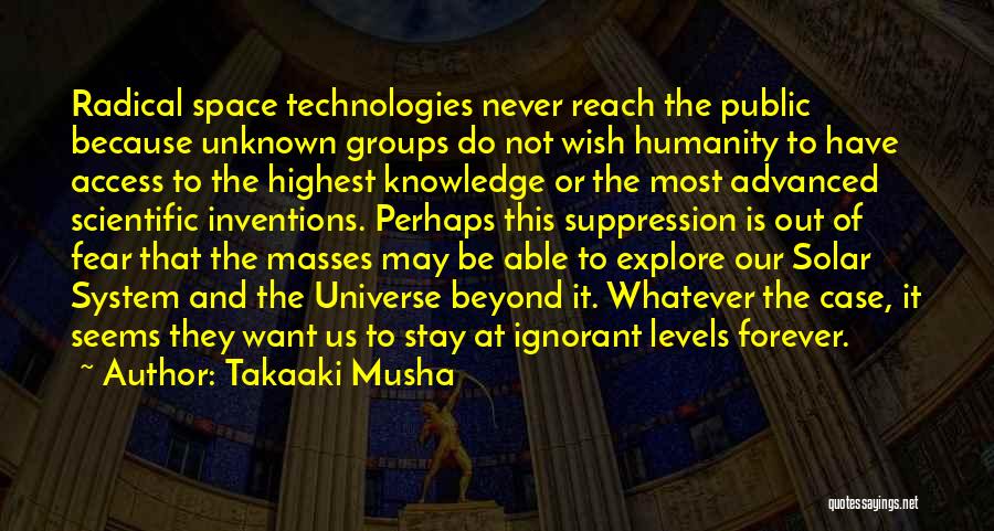 Advanced Technology Quotes By Takaaki Musha