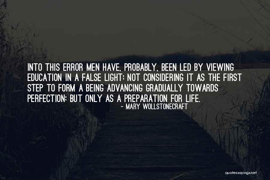 Advancing In Life Quotes By Mary Wollstonecraft