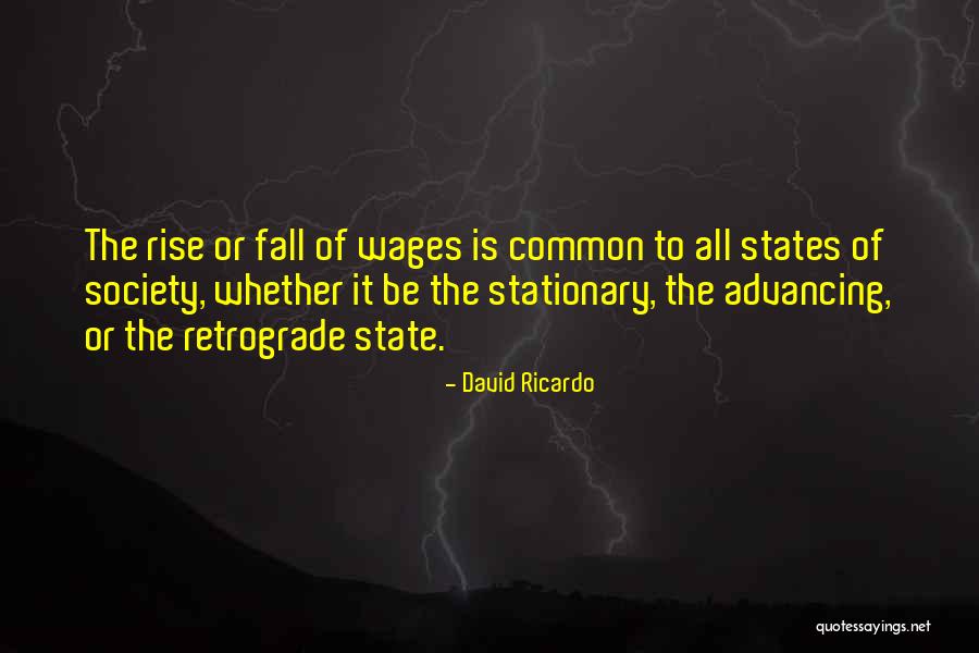 Advancing Quotes By David Ricardo