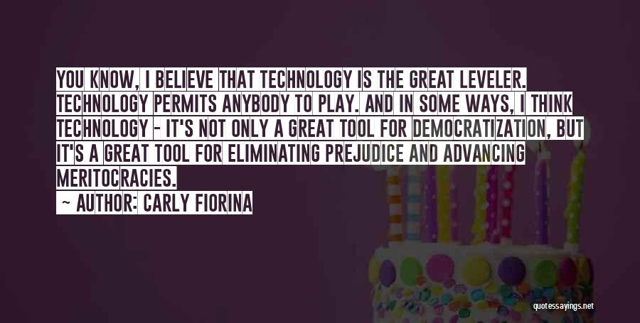 Advancing Technology Quotes By Carly Fiorina