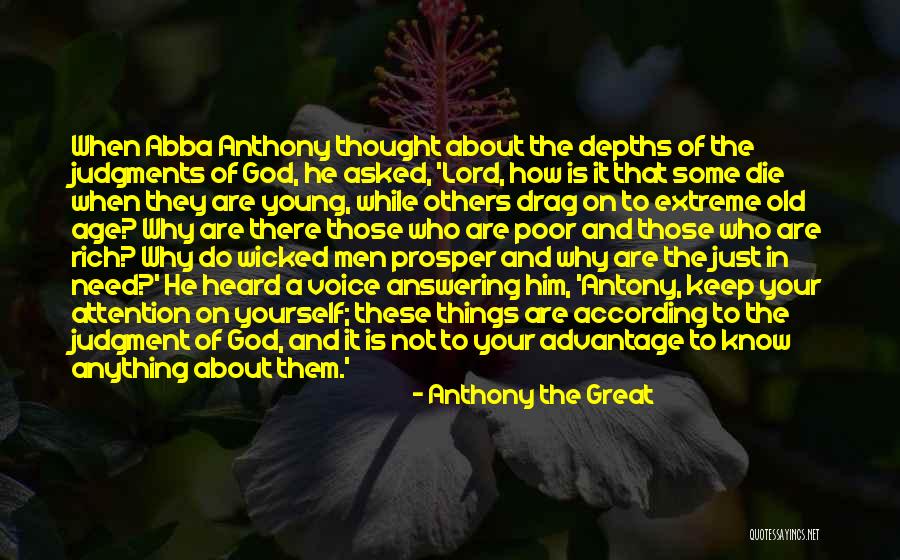 Advantage Of Quotes By Anthony The Great Advantage Of Quotes By Anthony The Great