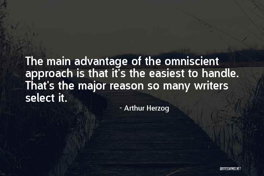 Advantage Of Quotes By Arthur Herzog