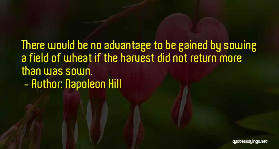 Advantage Of Quotes By Napoleon Hill