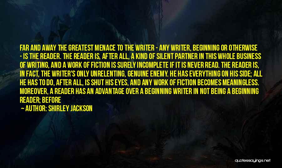 Advantage Of Reading Quotes By Shirley Jackson
