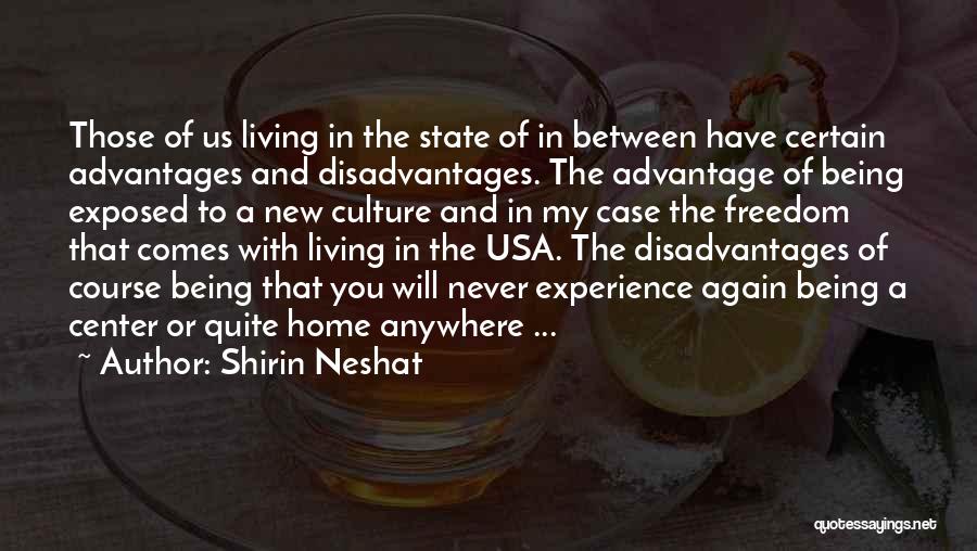 Advantages And Disadvantages Quotes By Shirin Neshat