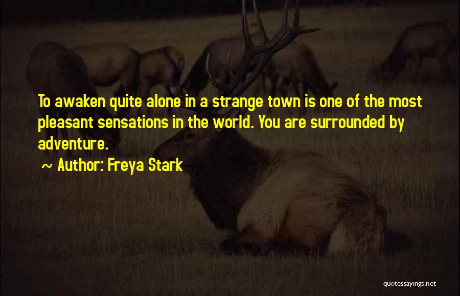 Adventure Alone Quotes By Freya Stark