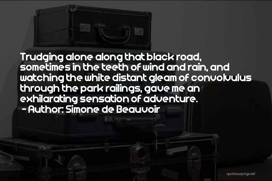 Adventure Alone Quotes By Simone De Beauvoir