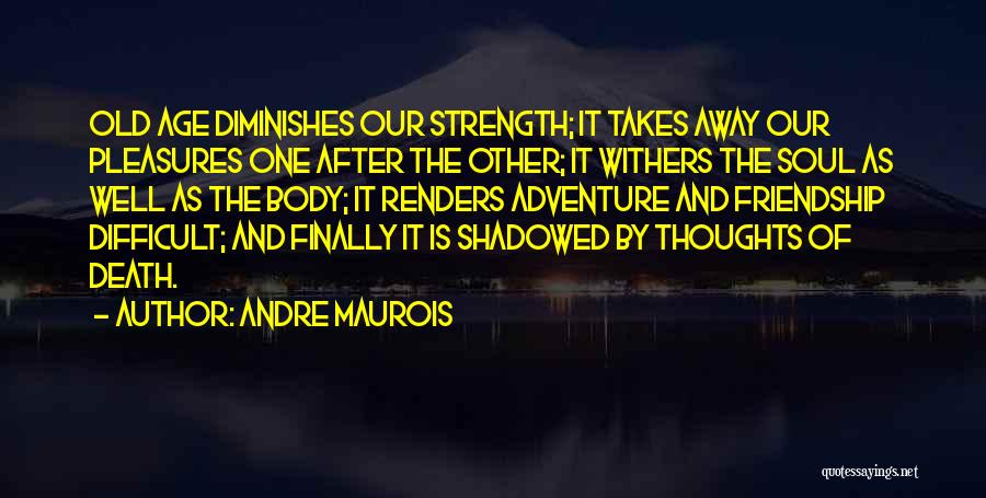 Adventure And Friendship Quotes By Andre Maurois