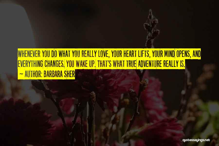Adventure And Love Quotes By Barbara Sher